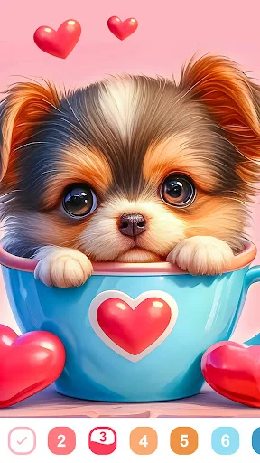 Love Color ڈاؤن لوڈ کریں – نمبر کے ذریعے رنگ بھریں اور سکون پائیں - Screenshot 3