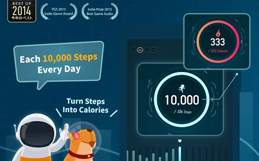 Walkr: Fitness Space Adventure ڈاؤن لوڈ کریں – پیدل چلنے کا دلچسپ کھیل - Screenshot 17