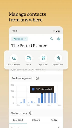 Mailchimp Email Marketing ایپ ڈاؤن لوڈ کریں – بلک ای میل اور اینالیٹکس - Screenshot 3