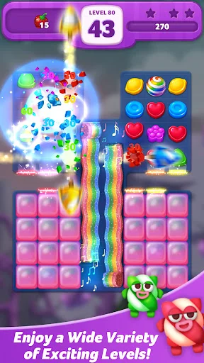 Lollipop: Sweet Taste Match 3 ڈاؤن لوڈ کریں – بہترین پزل گیم - Screenshot 30