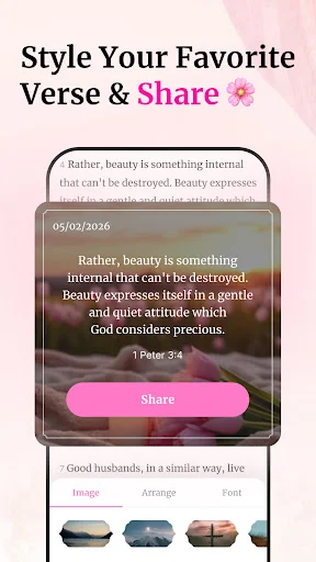 Bible For Women ڈاؤن لوڈ کریں – خواتین کے لیے روزانہ بائبل اور دعائیں - Screenshot 4