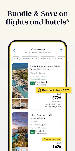 Expedia ڈاؤن لوڈ کریں – سستے ہوٹل، پروازیں اور کاریں بک کریں - Screenshot 2